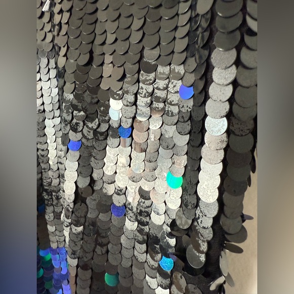 Vintage Y2K Disc Sequin Ombré Asymmetrical McBling Girlhood Core Top - Picture 5 of 17